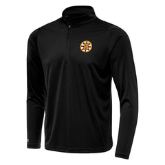 Boston Bruins Antigua Tribute Lightweight Quarter-Zip Pullover - Black Pullover