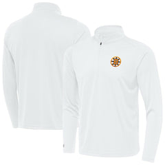 Boston Bruins Antigua Tribute Lightweight Quarter-Zip Pullover - White Pullover