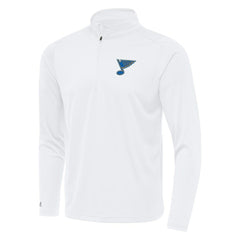 St. Louis Blues Antigua Tribute Lightweight Quarter-Zip Pullover - White Pullover