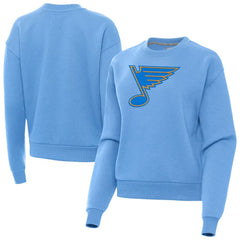 St. Louis Blues Antigua Women's Victory Pullover Sweatshirt - Blue Sweatshirts