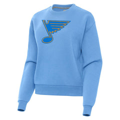 St. Louis Blues Antigua Women's Victory Pullover Sweatshirt - Blue Sweatshirts