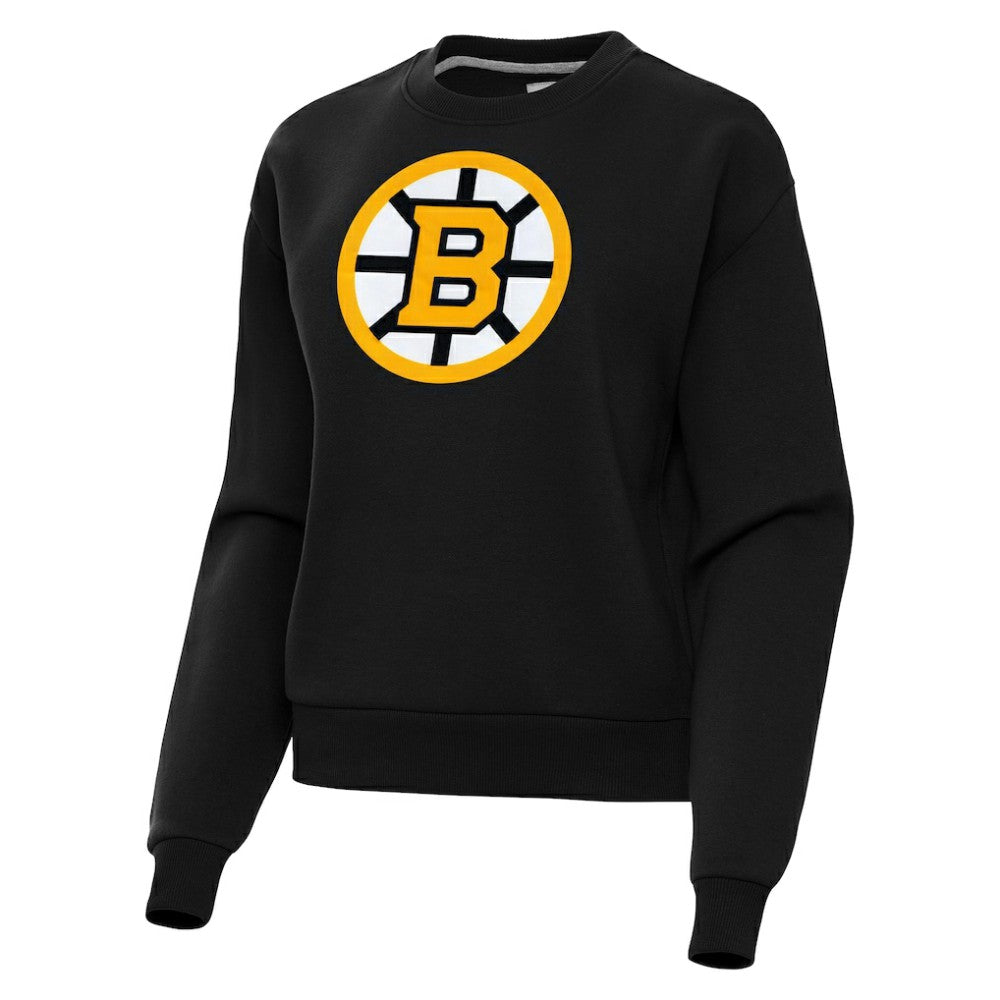 Boston Bruins Antigua Women's Victory Pullover Sweatshirt - Black Sweatshirts