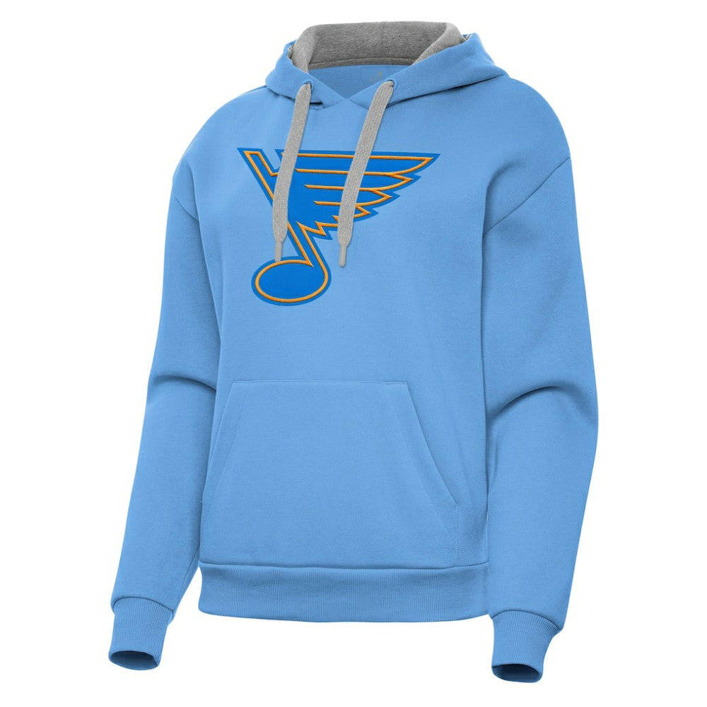 St. Louis Blues Antigua Women's Victory Pullover Hoodie - Blue Hoodies