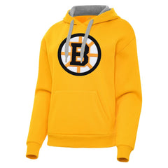 Boston Bruins Antigua Women's Victory Pullover Hoodie - Gold Hoodies