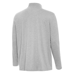 Boston Bruins Antigua Hunk Lightweight Quarter-Zip Pullover - Heather Gray Pullover