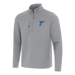 St. Louis Blues Antigua Insider Quarter-Zip Pullover - Gray Pullover