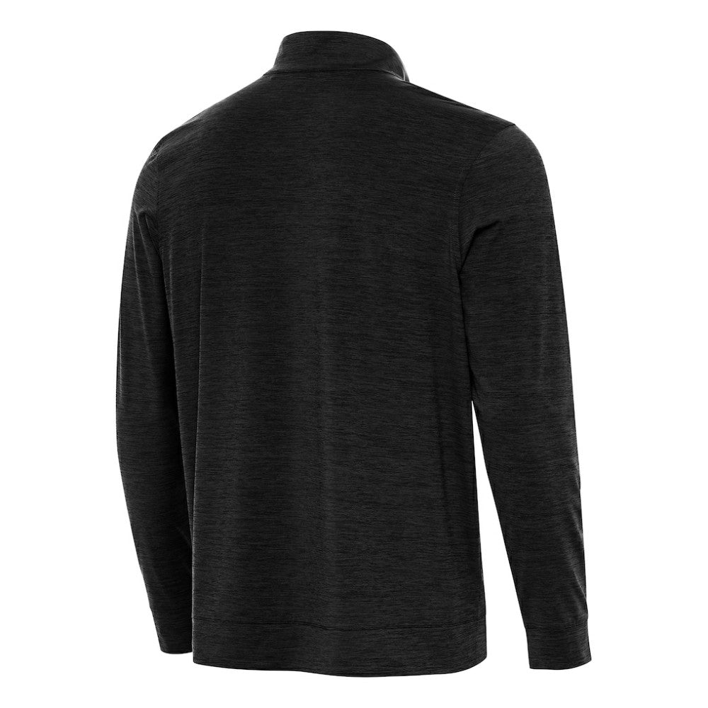 Boston Bruins Antigua Bright Quarter-Zip Pullover - Heather Black Pullover