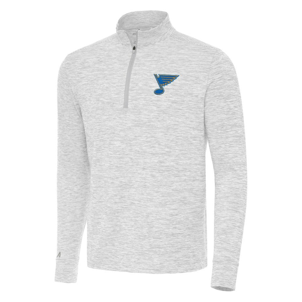 St. Louis Blues Antigua Cause Quarter-Zip Jacket - Gray Jackets