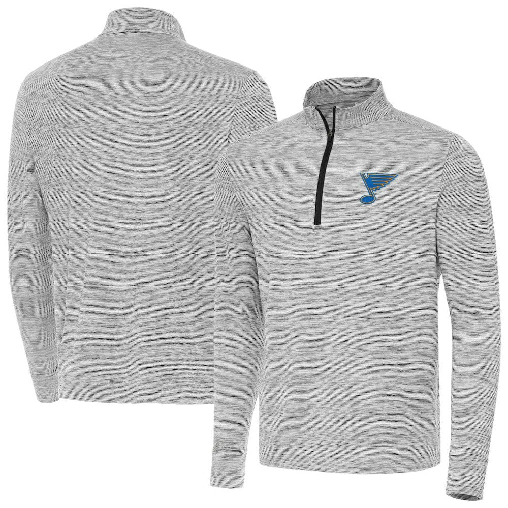 St. Louis Blues Antigua Cause Quarter-Zip Jacket - Black Jackets