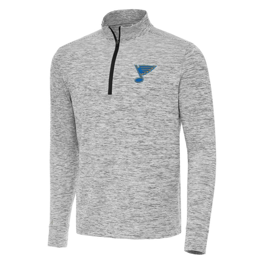 St. Louis Blues Antigua Cause Quarter-Zip Jacket - Black Jackets