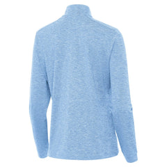 St. Louis Blues Antigua Mentor Long Sleeve Quarter-Zip Mock Polo - Heather Blue