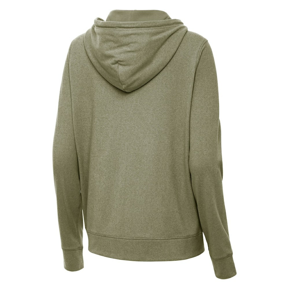 Boston Bruins Antigua Women's Seeker Full-Zip Hoodie - Olive Hoodies