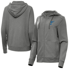 St. Louis Blues Antigua Women's Seeker Full-Zip Hoodie - Heather Black Hoodies
