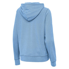 St. Louis Blues Antigua Women's Justice Pullover Hoodie - Heather Blue Hoodies