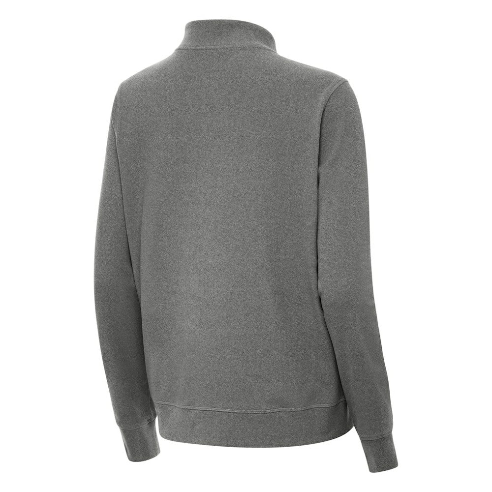 St. Louis Blues Antigua Women's Crush Quarter-Zip Pullover - Heather Black Pullover