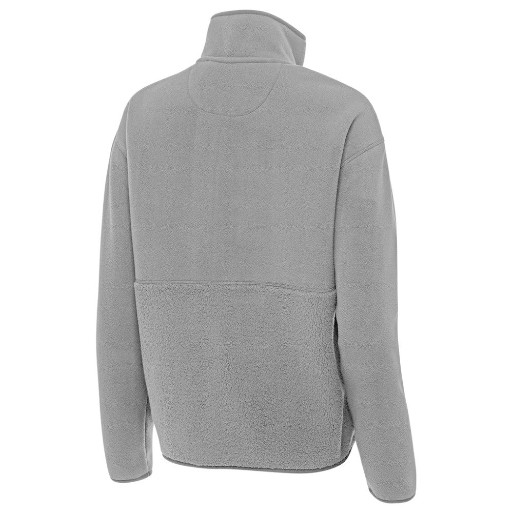 Boston Bruins Antigua Women's Figure Half-Zip Pullover - Gray Pullover
