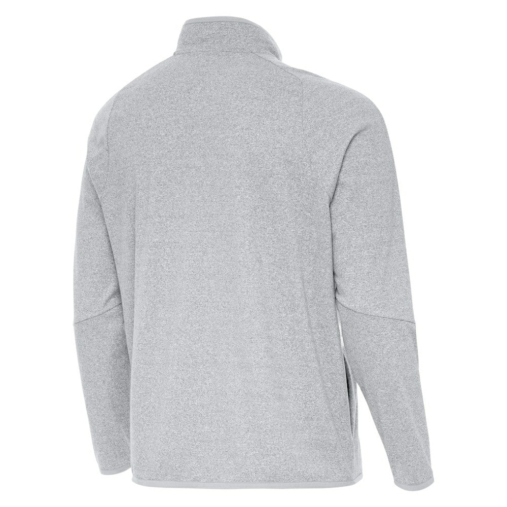 Boston Bruins Antigua Certain Tri-Blend Quarter-Zip Top - Heather Gray Tops