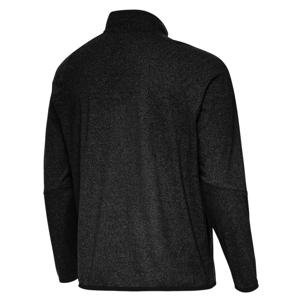 Boston Bruins Antigua Certain Tri-Blend Quarter-Zip Top - Heather Black Tops