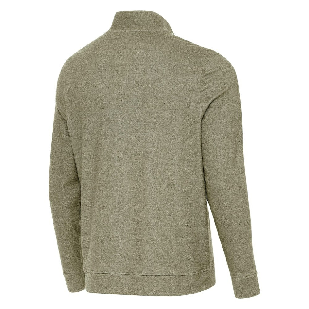 Boston Bruins Antigua Subtle Quarter-Zip Sweatshirt - Olive Sweatshirts