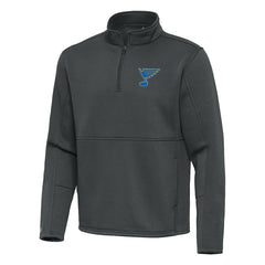 St. Louis Blues Antigua Twist Quarter-Zip Pullover Jacket - Pewter Pullover