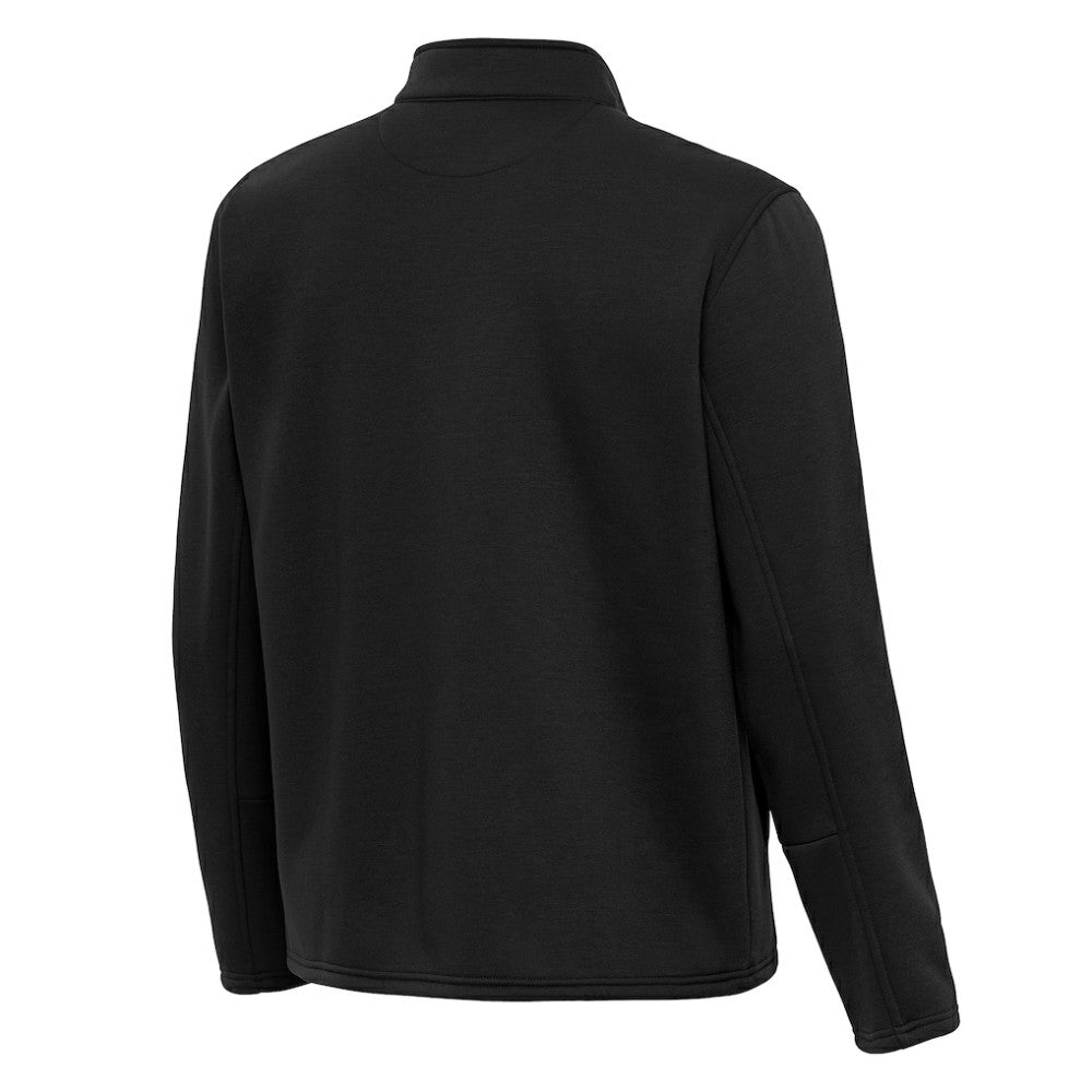 Boston Bruins Antigua Twist Quarter-Zip Pullover Jacket - Black Pullover