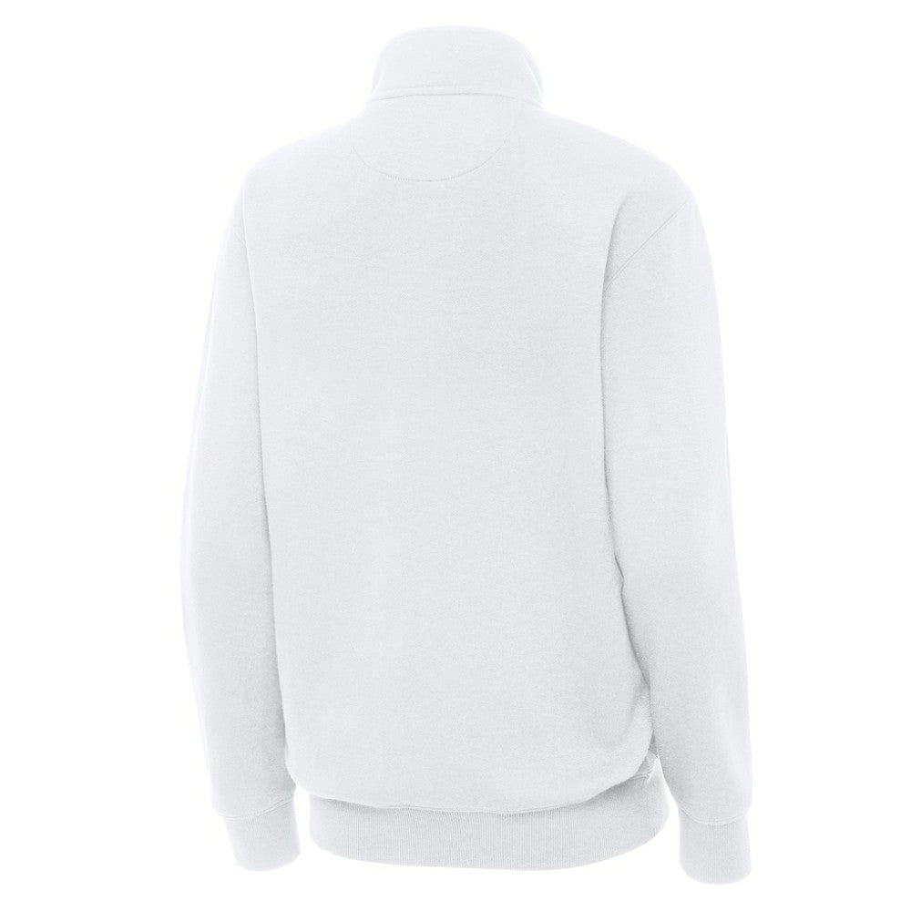 Boston Bruins Antigua Women's Victory Quarter-Zip Pullover Top - White Pullover