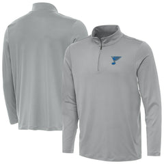 St. Louis Blues Antigua Reprocess Quarter-Zip Pullover - Gray Pullover