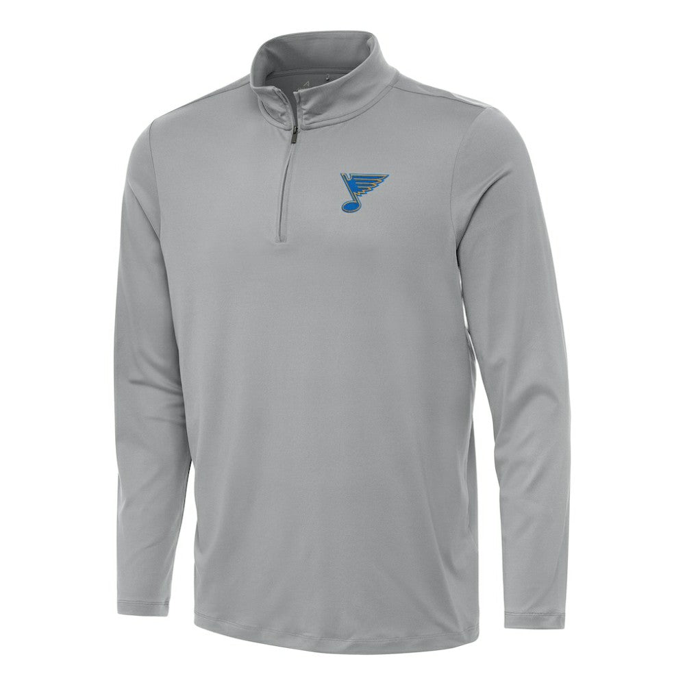 St. Louis Blues Antigua Reprocess Quarter-Zip Pullover - Gray Pullover