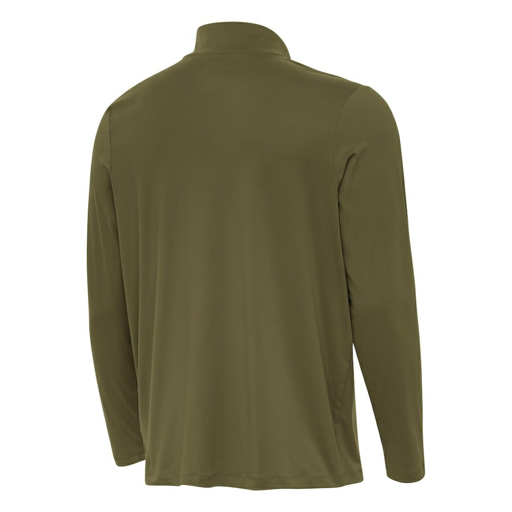 Boston Bruins Antigua Reprocess Quarter-Zip Pullover - Olive Pullover