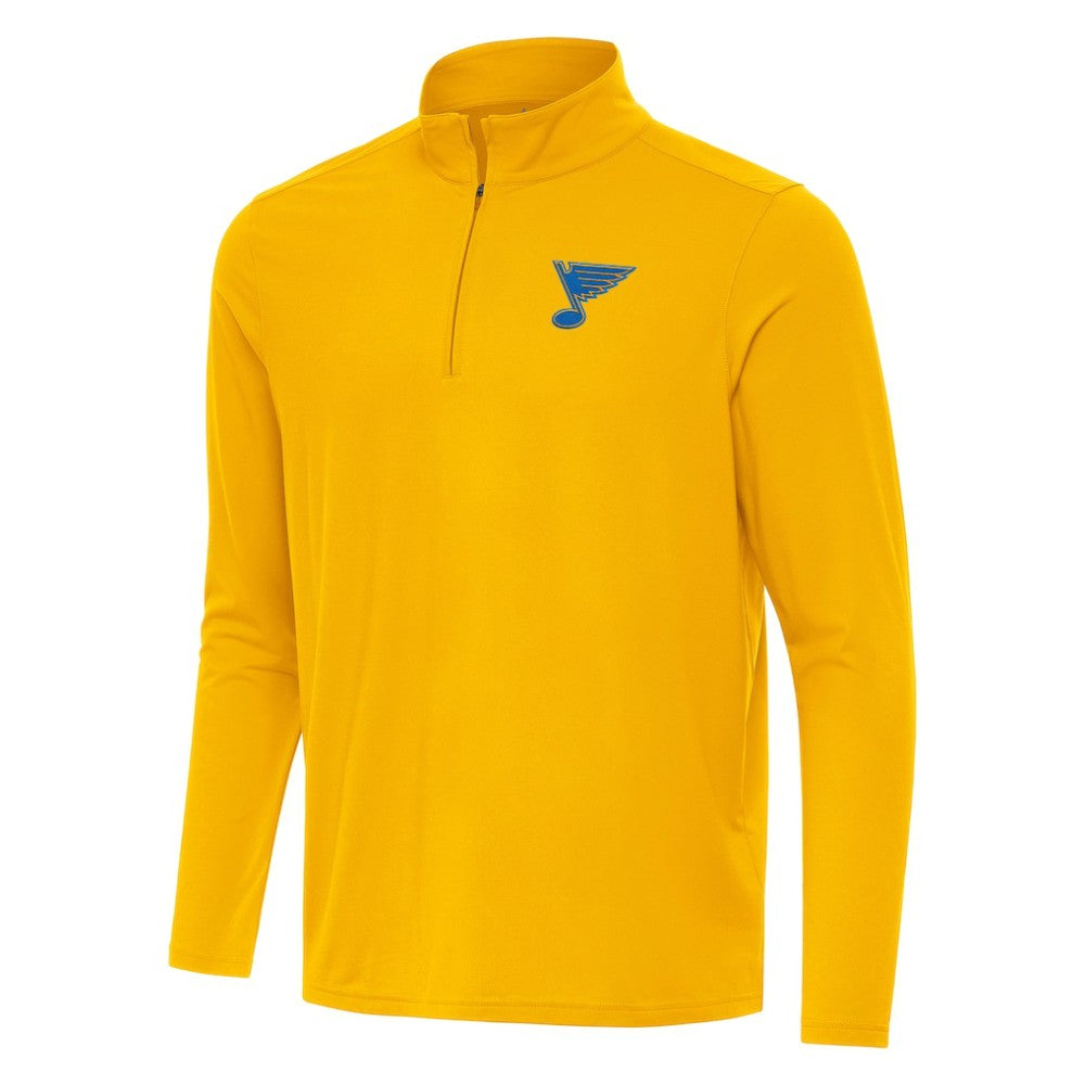 St. Louis Blues Antigua Intent Quarter-Zip Top - Gold Tops
