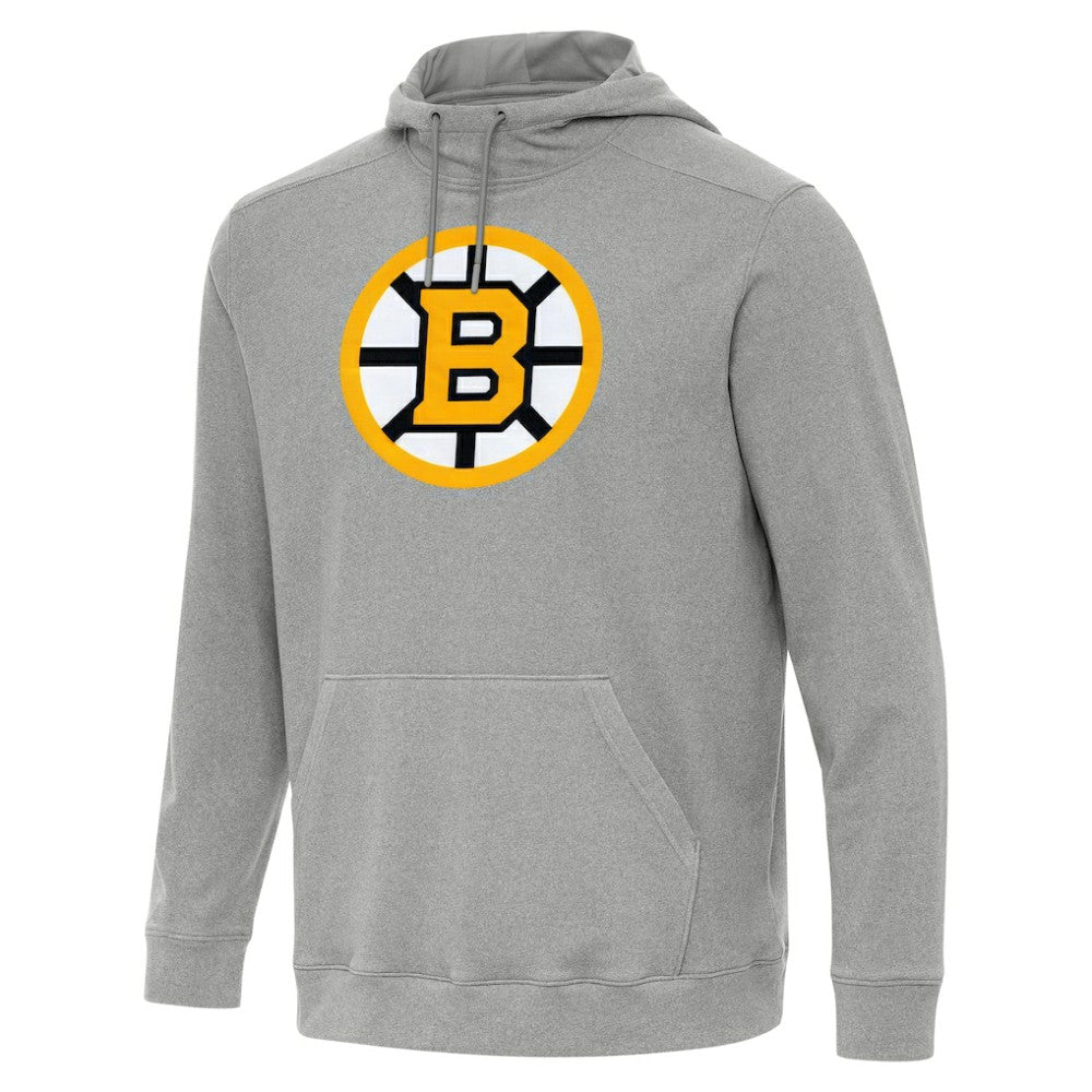 Boston Bruins Antigua Cloud Pullover Hoodie - Heather Gray Hoodies