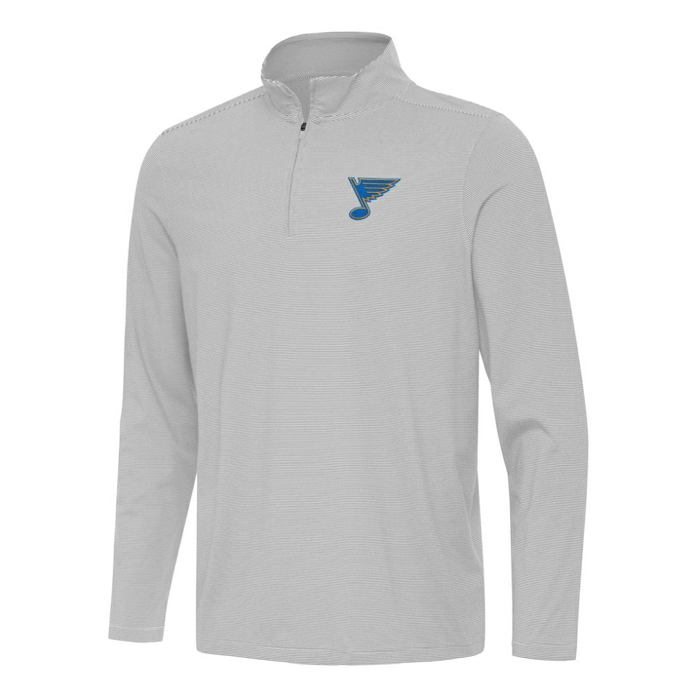 St. Louis Blues Antigua Twine Quarter-Zip Pullover - Gray Pullover