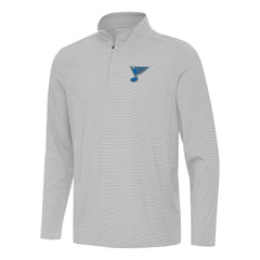 St. Louis Blues Antigua Twine Quarter-Zip Pullover - Gray Pullover