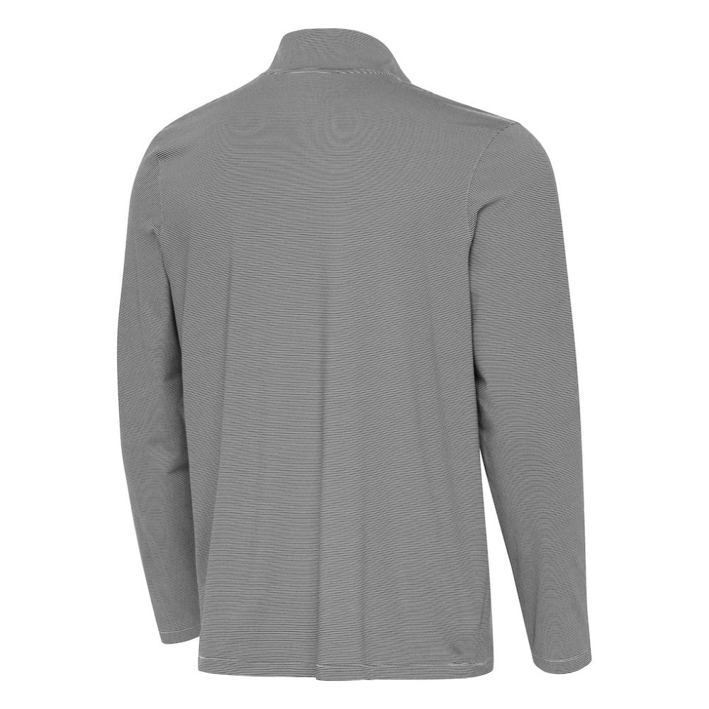 Boston Bruins Antigua Twine Quarter-Zip Pullover - Black Pullover