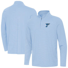 St. Louis Blues Antigua Twine Quarter-Zip Pullover - Blue Pullover