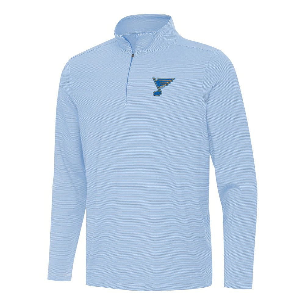 St. Louis Blues Antigua Twine Quarter-Zip Pullover - Blue Pullover
