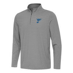 St. Louis Blues Antigua Twine Quarter-Zip Pullover - Black Pullover