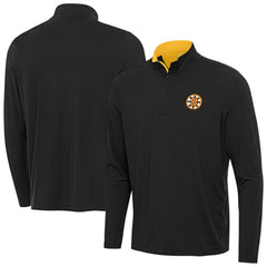 Boston Bruins Antigua Content Quarter-Zip Jacket - Black Jackets