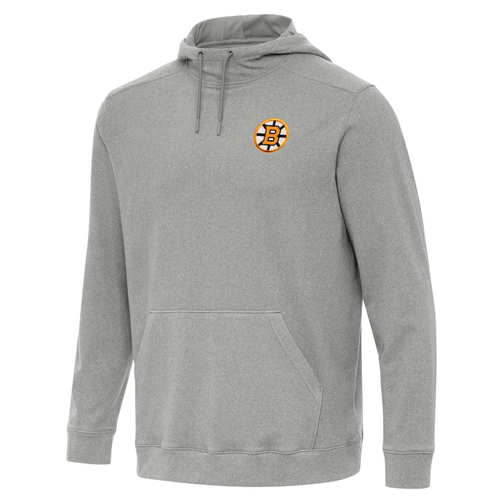 Boston Bruins Antigua Cloud Pullover Hoodie - Heather Gray Hoodies