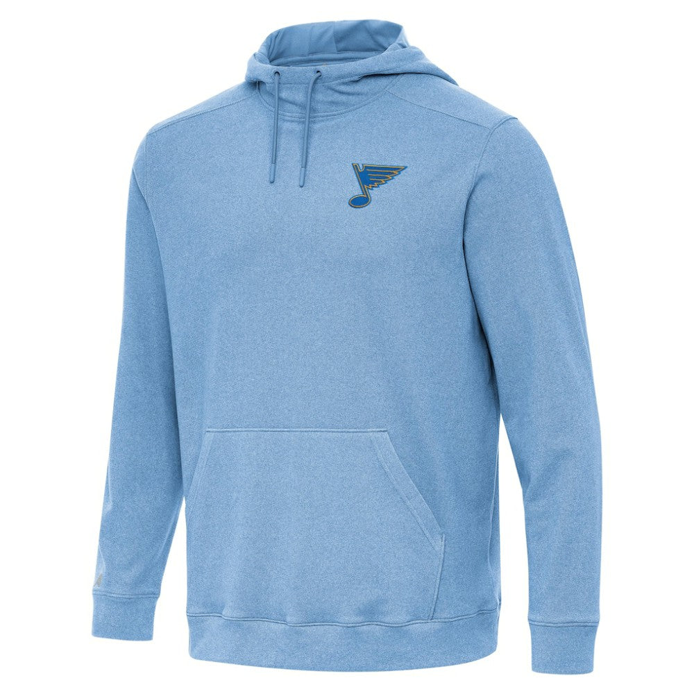 St. Louis Blues Antigua Cloud Pullover Hoodie - Heather Blue Hoodies