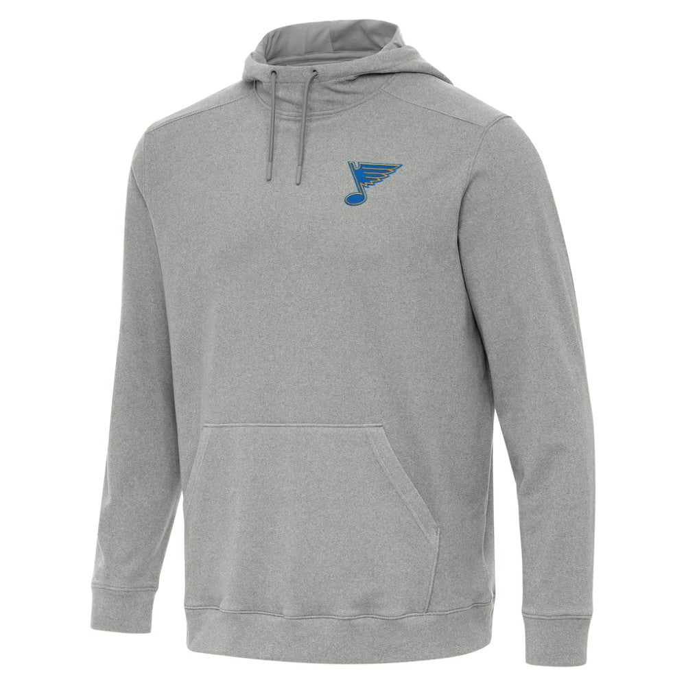 St. Louis Blues Antigua Cloud Pullover Hoodie - Heather Gray Hoodies