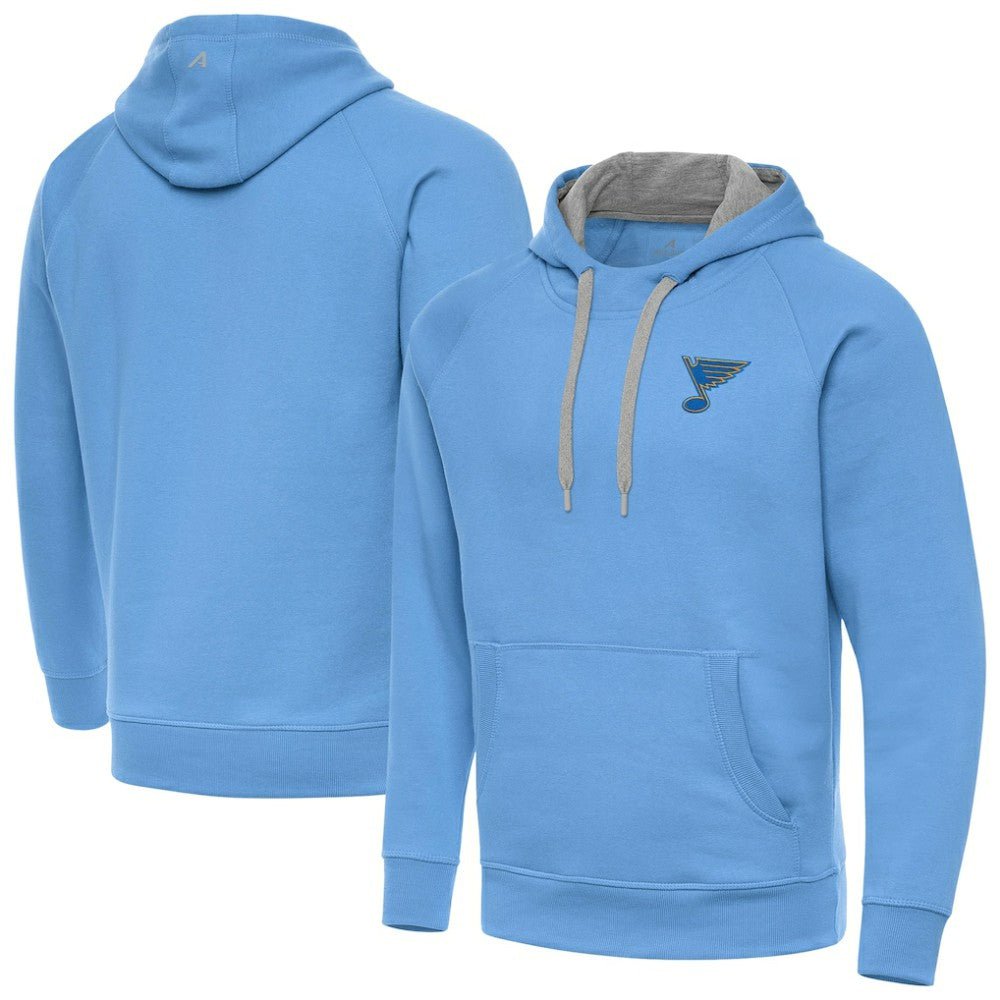 St. Louis Blues Antigua Victory Pullover Hoodie - Blue Hoodies