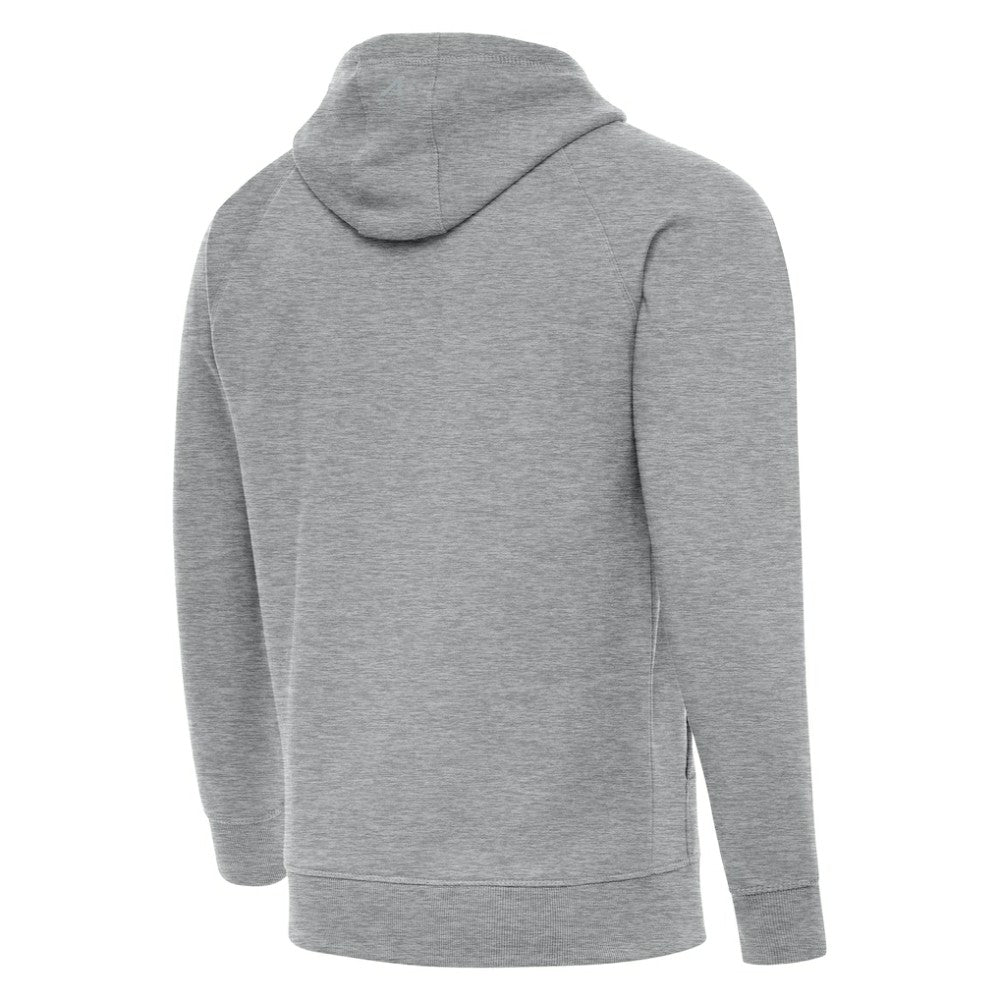 Boston Bruins Antigua Victory Pullover Hoodie - Heather Gray Hoodies
