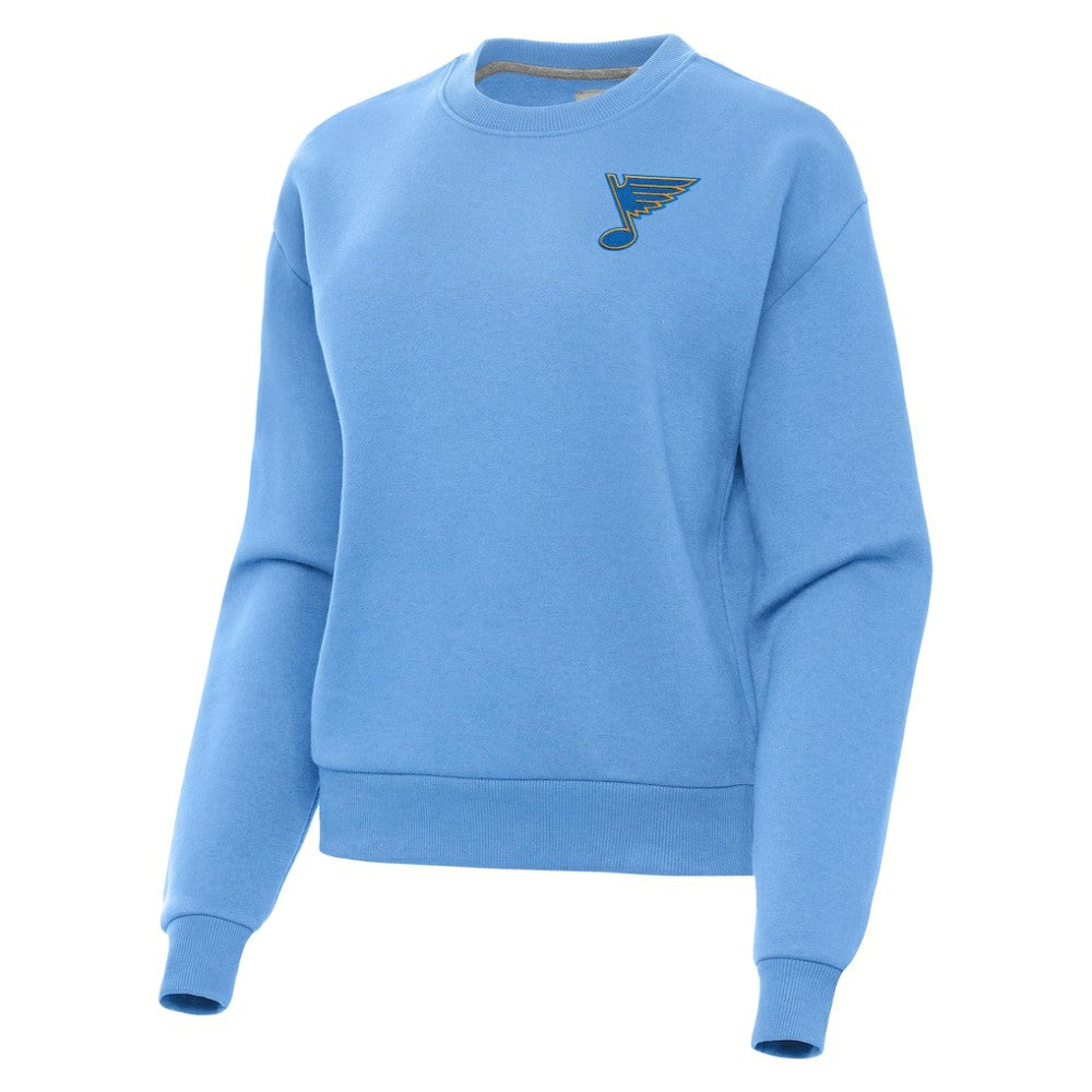St. Louis Blues Antigua Women's Victory Pullover Sweatshirt - Blue Sweatshirts
