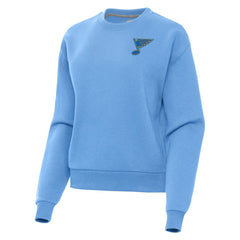 St. Louis Blues Antigua Women's Victory Pullover Sweatshirt - Blue Sweatshirts