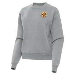 Boston Bruins Antigua Women's Victory Pullover Sweatshirt - Heather Gray Sweatshirts