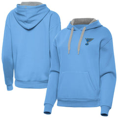 St. Louis Blues Antigua Women's Victory Pullover Hoodie - Blue Hoodies
