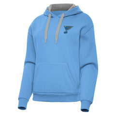 St. Louis Blues Antigua Women's Victory Pullover Hoodie - Blue Hoodies
