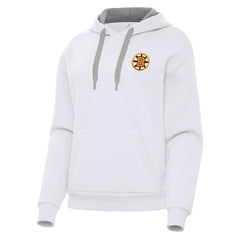 Boston Bruins Antigua Women's Victory Pullover Hoodie - White Hoodies