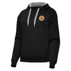 Boston Bruins Antigua Women's Victory Pullover Hoodie - Black Hoodies